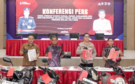 Polda Jatim Ungkap 178 Kasus 3C, Amankan 206 Tersangka Selama Juli 2026